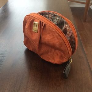 JPK cosmetic/travel bag- dark orange